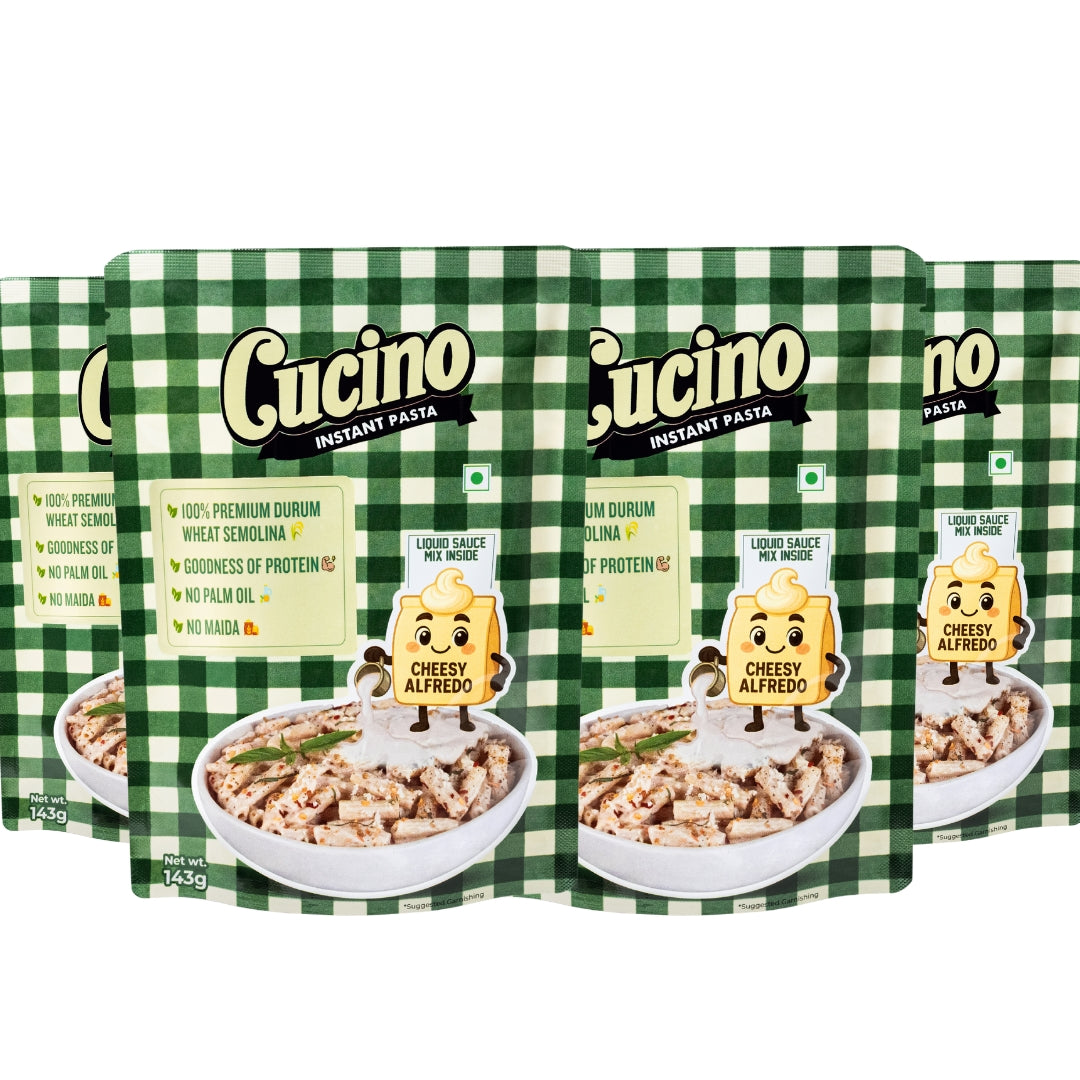 Cucino's Cheesy Alfredo Instant Pasta - Pack of 4