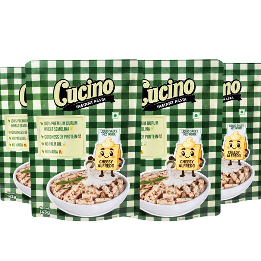 Cucino's Cheesy Alfredo Instant Pasta - Pack of 4