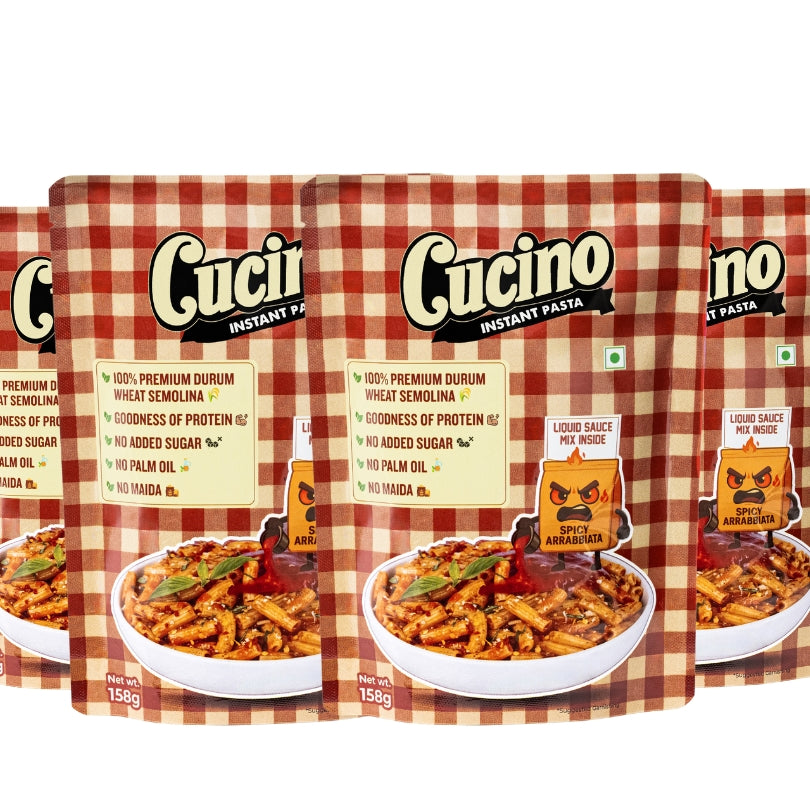 Cucino Spicy Arrabbiata Instant Pasta - Pack of 4