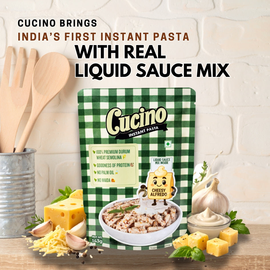 Cucino Cheesy Alfredo Instant Pasta- Pack of 3